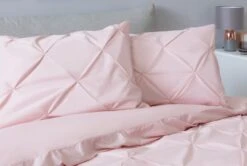 Habitat Hadley Pintuck Blush Pink Bedding Set - Double -Bedding Promotion Store 9161397 R Z004A