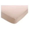 Habitat Washed Plain Pink Fitted Sheet - Double 2 Habitat Washed Plain Pink Fitted Sheet - Double -Bedding Promotion Store 9182369 R Z001A