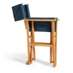 Habitat Folding Wooden Director Chair - Blue 17 Habitat Folding Wooden Director Chair - Blue -Bedding Promotion Store 9196630 R Z006A