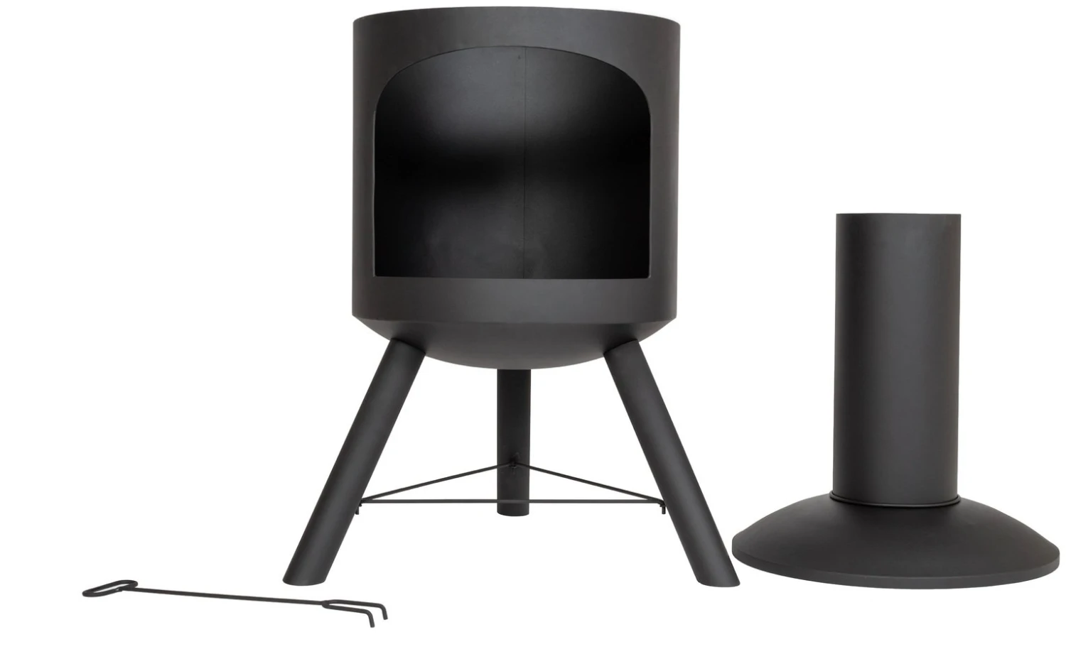 La Hacienda Contemporary Steel Chiminea 4 La Hacienda Contemporary Steel Chiminea - Image 2