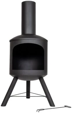 La Hacienda Contemporary Steel Chiminea 14 La Hacienda Contemporary Steel Chiminea -Bedding Promotion Store 9207811 R Z005A