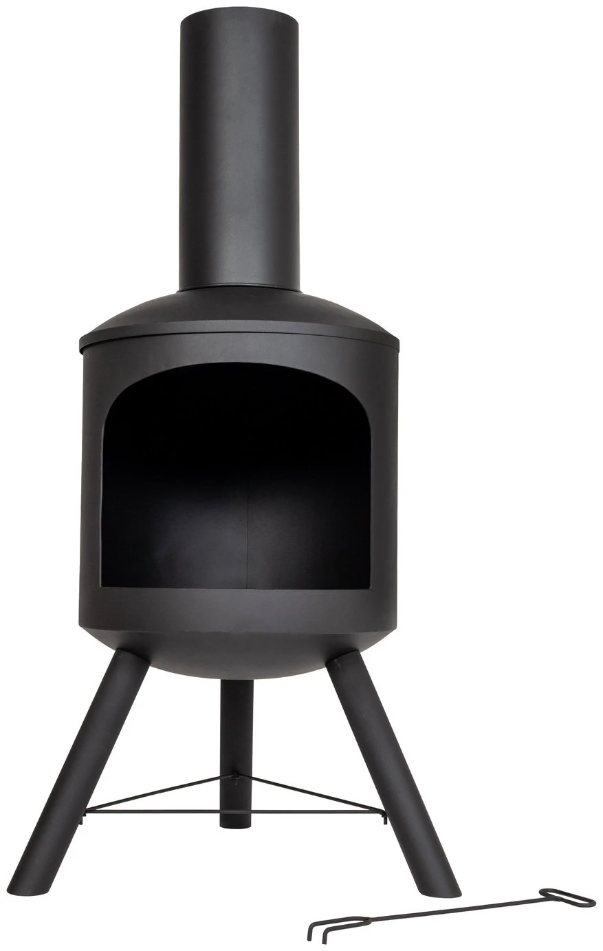 La Hacienda Contemporary Steel Chiminea 7 La Hacienda Contemporary Steel Chiminea - Image 5
