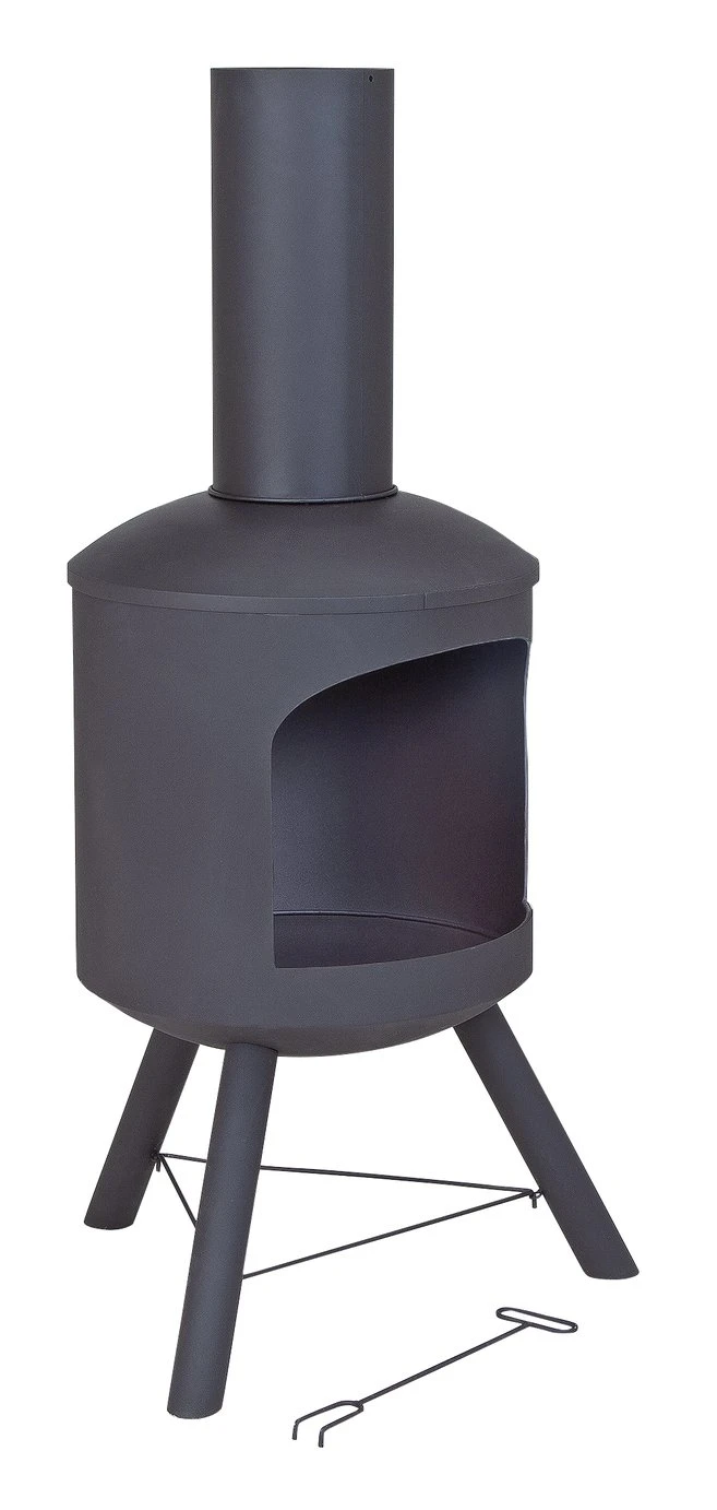 La Hacienda Contemporary Steel Chiminea 10 La Hacienda Contemporary Steel Chiminea - Image 8