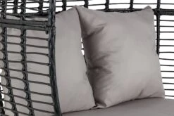 Habitat Kora 2 Seater Egg Bench - Black -Bedding Promotion Store 9210822 R Z003A