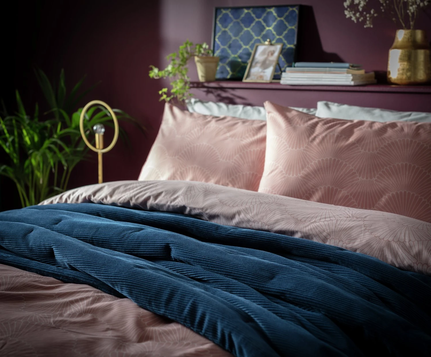 Habitat Studio Ribbed Throw - Navy Blue 4 Habitat Studio Ribbed Throw - Navy Blue - Image 2