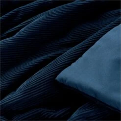 Habitat Studio Ribbed Throw - Navy Blue 8 Habitat Studio Ribbed Throw - Navy Blue -Bedding Promotion Store 9244001 R Z002A