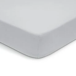 New Release 1 Habitat Washed Plain White Fitted Sheet - Single