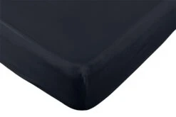 New Release 1 Habitat Pure Cotton 200TC Navy Fitted Sheet - Single