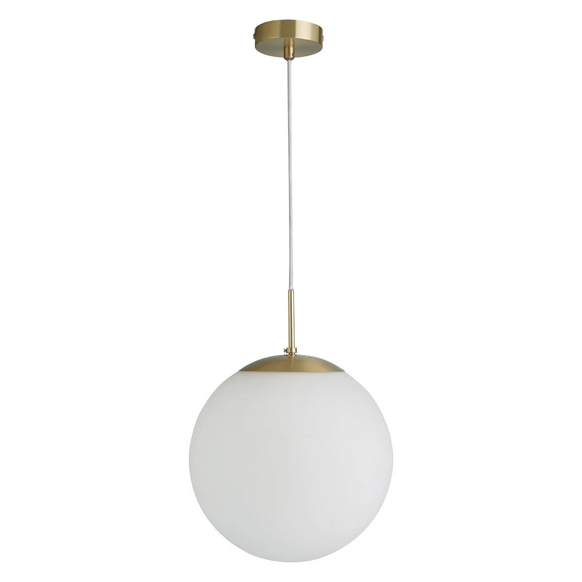Habitat Boyd Glass & Metal Pendant Light - Brass 4 Habitat Boyd Glass & Metal Pendant Light - Brass - Image 2