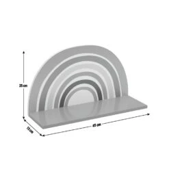Habitat MDF Rainbow Wall Shelf - Multicoloured 9 Habitat MDF Rainbow Wall Shelf - Multicoloured -Bedding Promotion Store 9310272 R Z001E
