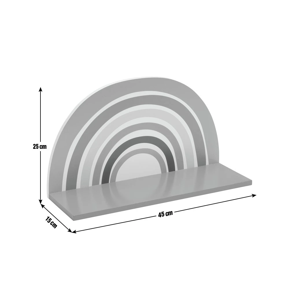 Habitat MDF Rainbow Wall Shelf - Multicoloured 6 Habitat MDF Rainbow Wall Shelf - Multicoloured - Image 4