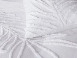 Habitat Cotton Tufted Leaf White Bedding Set - Double -Bedding Promotion Store 9328587 R Z003A