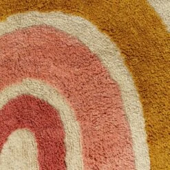 Habitat Kids Rainbow Tufted Flatweave Cotton Rug -120x170cm -Bedding Promotion Store 9338302 R B001