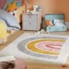 Habitat Kids Rainbow Tufted Flatweave Cotton Rug -120x170cm -Bedding Promotion Store 9338302 R Z001A