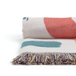 Habitat Studio Squiggle Cotton Throw - Multicoloured 10 Habitat Studio Squiggle Cotton Throw - Multicoloured -Bedding Promotion Store 9340541 R Z002A