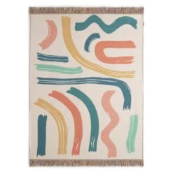 Habitat Studio Squiggle Cotton Throw - Multicoloured 12 Habitat Studio Squiggle Cotton Throw - Multicoloured -Bedding Promotion Store 9340541 R Z004A