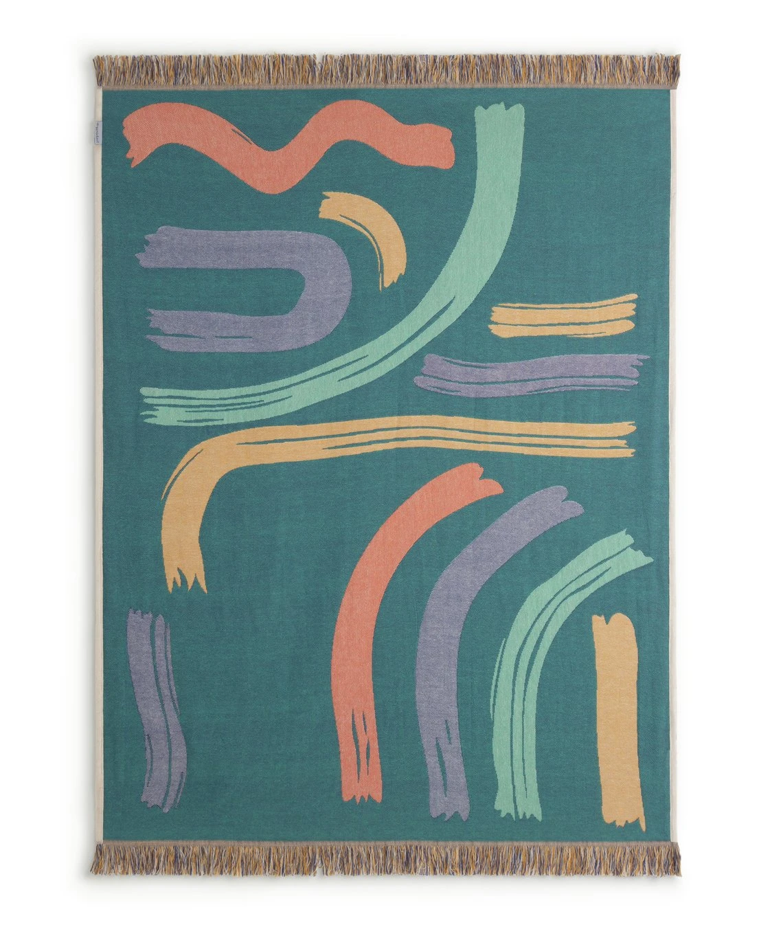 Habitat Studio Squiggle Cotton Throw - Multicoloured 8 Habitat Studio Squiggle Cotton Throw - Multicoloured - Image 6