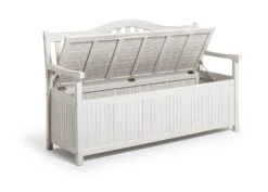 Habitat Henrietta 3 Seater Wooden Bench With Storage - White 17 Habitat Henrietta 3 Seater Wooden Bench With Storage - White -Bedding Promotion Store 9344080 R Z002A