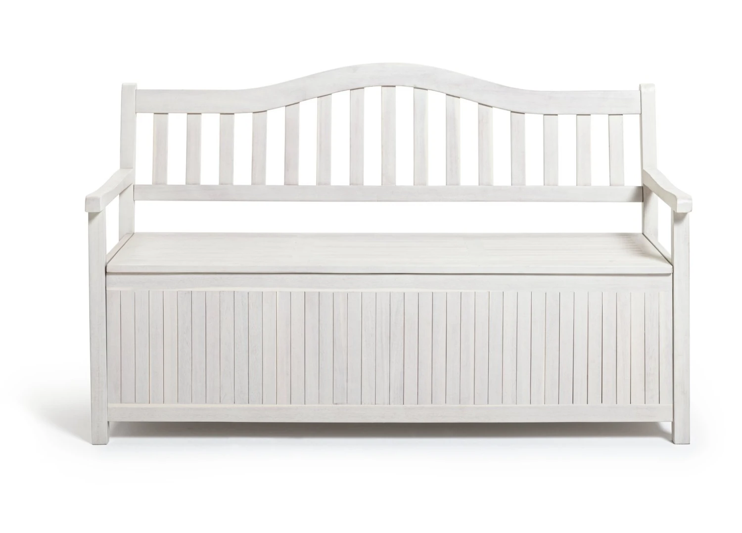 Habitat Henrietta 3 Seater Wooden Bench With Storage - White 6 Habitat Henrietta 3 Seater Wooden Bench With Storage - White - Image 4