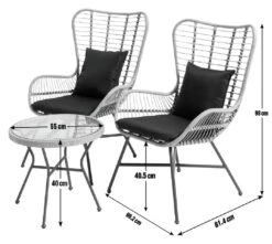 Habitat 2 Seater Bamboo Garden Bistro Set - Natural 14 Habitat 2 Seater Bamboo Garden Bistro Set - Natural -Bedding Promotion Store 9371998 R E001