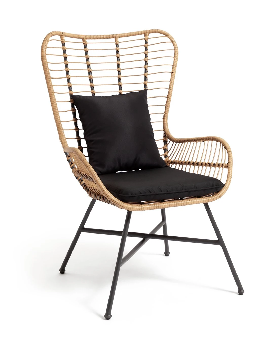 Habitat 2 Seater Bamboo Garden Bistro Set - Natural 6 Habitat 2 Seater Bamboo Garden Bistro Set - Natural - Image 5