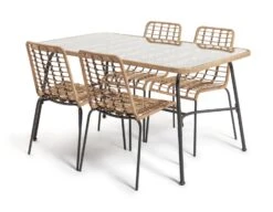 Habitat 4 Seater Bamboo Patio Set 15 Habitat 4 Seater Bamboo Patio Set -Bedding Promotion Store 9372485 R Z002A