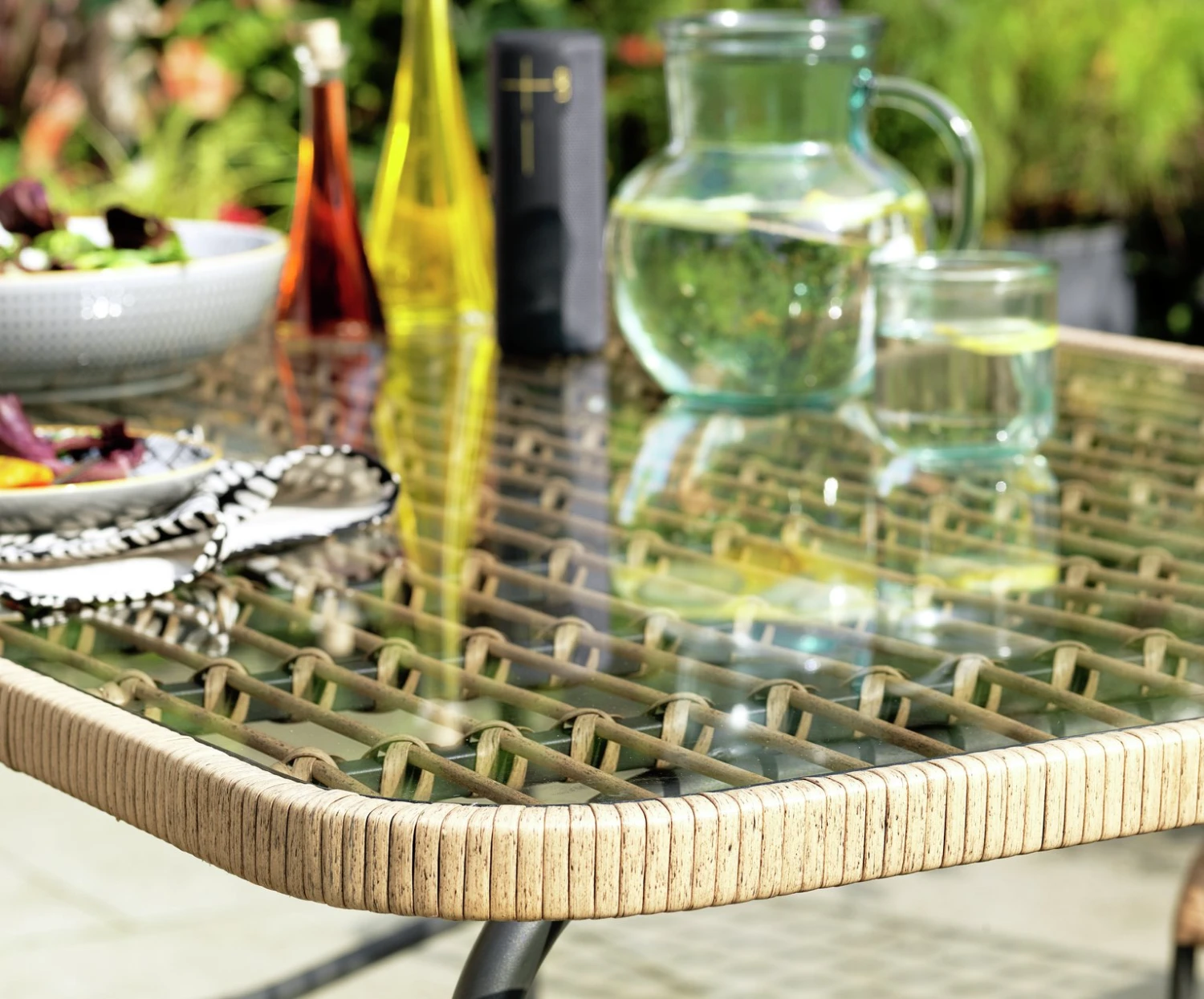 Habitat 4 Seater Bamboo Patio Set 8 Habitat 4 Seater Bamboo Patio Set - Image 6