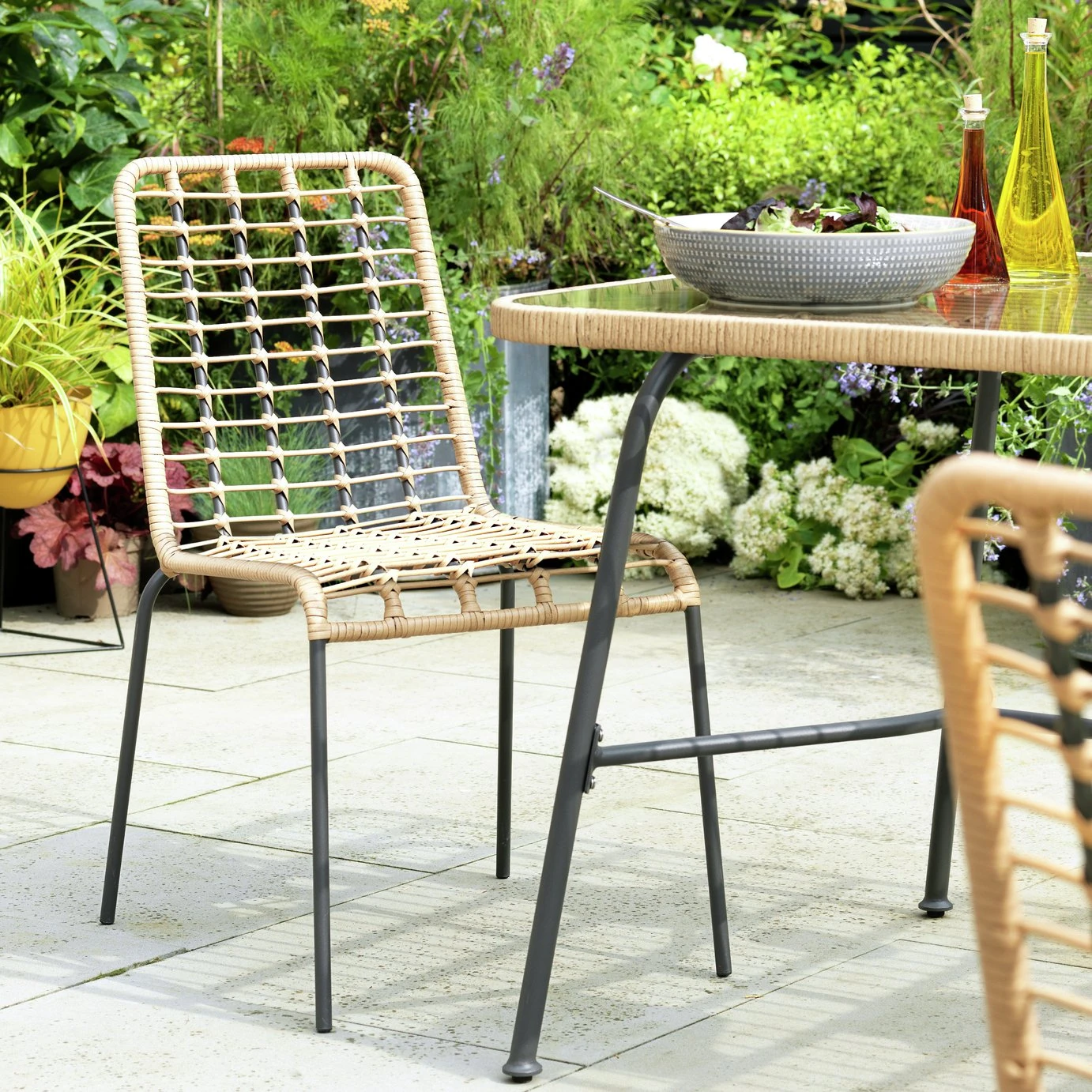 Habitat 4 Seater Bamboo Patio Set 9 Habitat 4 Seater Bamboo Patio Set - Image 7