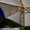 Garden By Sainsbury's Warm White Parasol Solar String Lights -Bedding Promotion Store 9378678 R Z001C