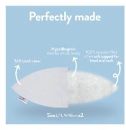 Slumberdown Summer Cool Medium Support Pillow - 2 Pack 17 Slumberdown Summer Cool Medium Support Pillow - 2 Pack -Bedding Promotion Store 9378757 R Z006A