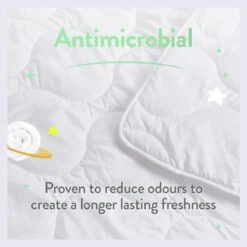 Slumberdown Anti Bacterial 4.5 Tog Kids Duvet - Single -Bedding Promotion Store 9379392 R Z008A