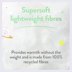 Slumberdown Anti Bacterial 4.5 Tog Kids Duvet - Single -Bedding Promotion Store 9379392 R Z011A