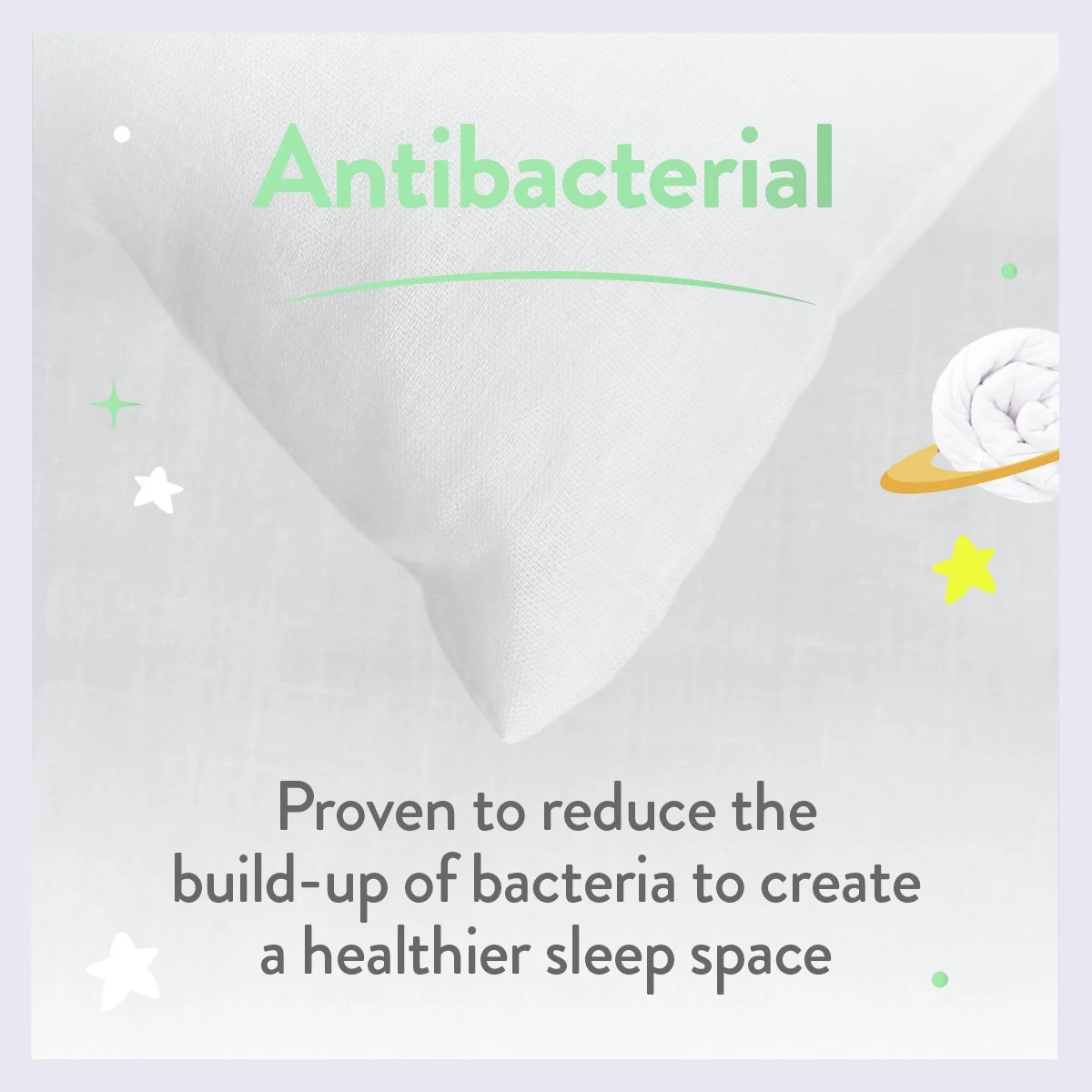 Slumberdown Anti Bacterial Soft Support Pillow - Toddler 8 Slumberdown Anti Bacterial Soft Support Pillow - Toddler - Image 6