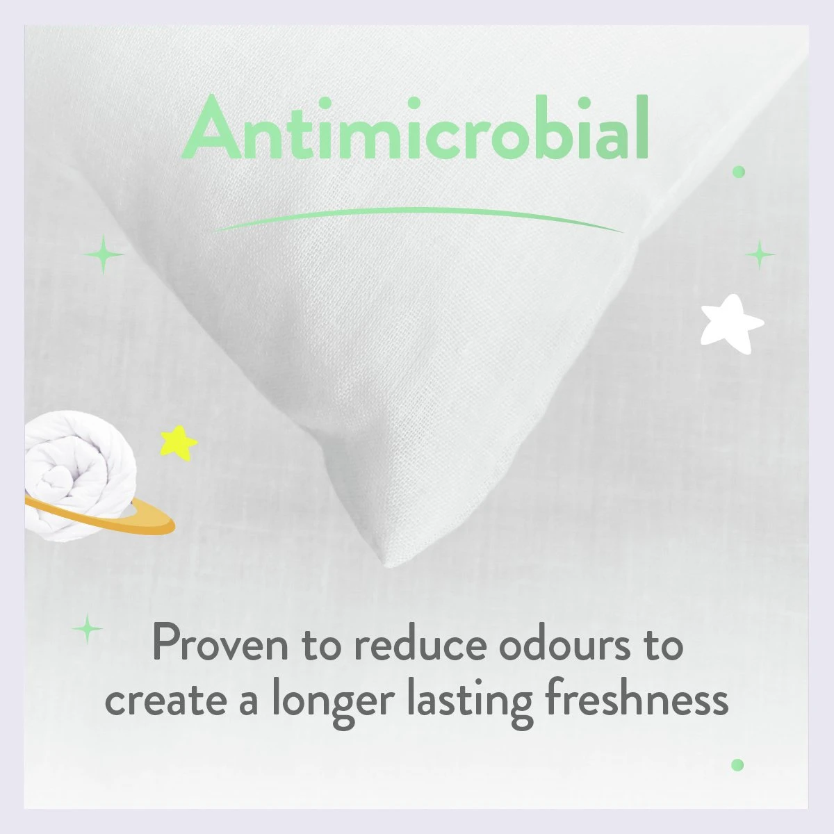 Slumberdown Anti Bacterial Soft Support Pillow - Toddler 9 Slumberdown Anti Bacterial Soft Support Pillow - Toddler - Image 7