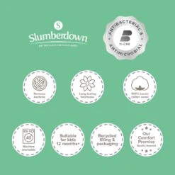 Slumberdown Anti Bacterial Soft Support Pillow - Toddler 32 Slumberdown Anti Bacterial Soft Support Pillow - Toddler -Bedding Promotion Store 9379426 R Z015A