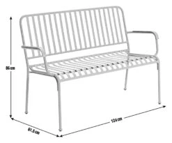 Habitat Indu 2 Seater Metal Bench - Black 10 Habitat Indu 2 Seater Metal Bench - Black -Bedding Promotion Store 9380116 R E001