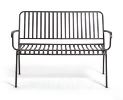 Habitat Indu 2 Seater Metal Bench - Black 11 Habitat Indu 2 Seater Metal Bench - Black -Bedding Promotion Store 9380116 R Z003A