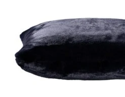 Habitat Plain Faux Fur Cushion - Navy - 43x43cm -Bedding Promotion Store 9393804 R Z004A