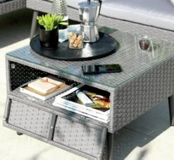 Habitat 5 Seater Rattan Effect Garden Corner Sofa Set - Grey 31 Habitat 5 Seater Rattan Effect Garden Corner Sofa Set - Grey -Bedding Promotion Store 9397673 R Z007C