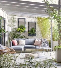 Habitat 5 Seater Rattan Effect Garden Corner Sofa Set - Grey 35 Habitat 5 Seater Rattan Effect Garden Corner Sofa Set - Grey -Bedding Promotion Store 9397673 R Z017C