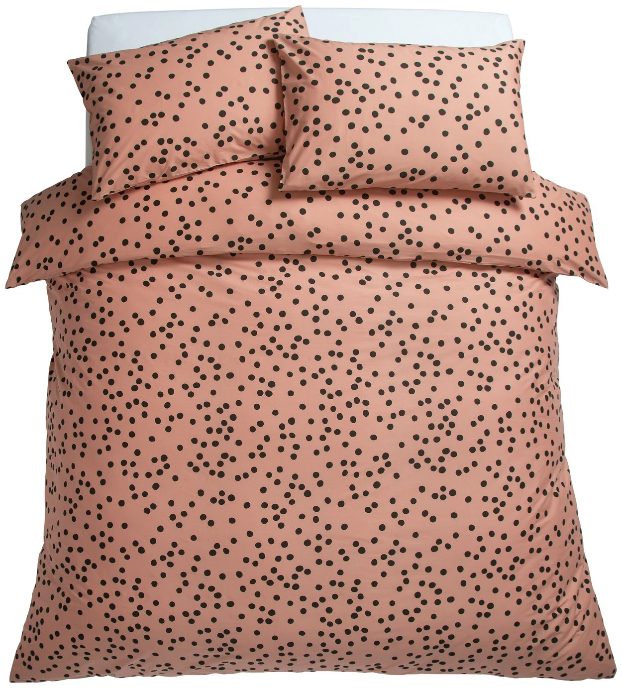 Habitat Cotton Dot Penny Pink & Black Bedding Set - Single 5 Habitat Cotton Dot Penny Pink & Black Bedding Set - Single - Image 3