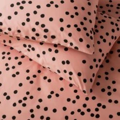 Habitat Cotton Dot Penny Pink & Black Bedding Set - Single 12 Habitat Cotton Dot Penny Pink & Black Bedding Set - Single -Bedding Promotion Store 9401882 R Z003A
