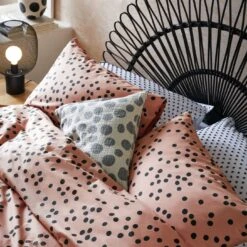 Habitat Cotton Dot Penny Pink & Black Bedding Set - Single 13 Habitat Cotton Dot Penny Pink & Black Bedding Set - Single -Bedding Promotion Store 9401882 R Z004A