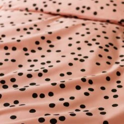 Habitat Cotton Dot Penny Pink & Black Bedding Set - Single 15 Habitat Cotton Dot Penny Pink & Black Bedding Set - Single -Bedding Promotion Store 9401882 R Z006A