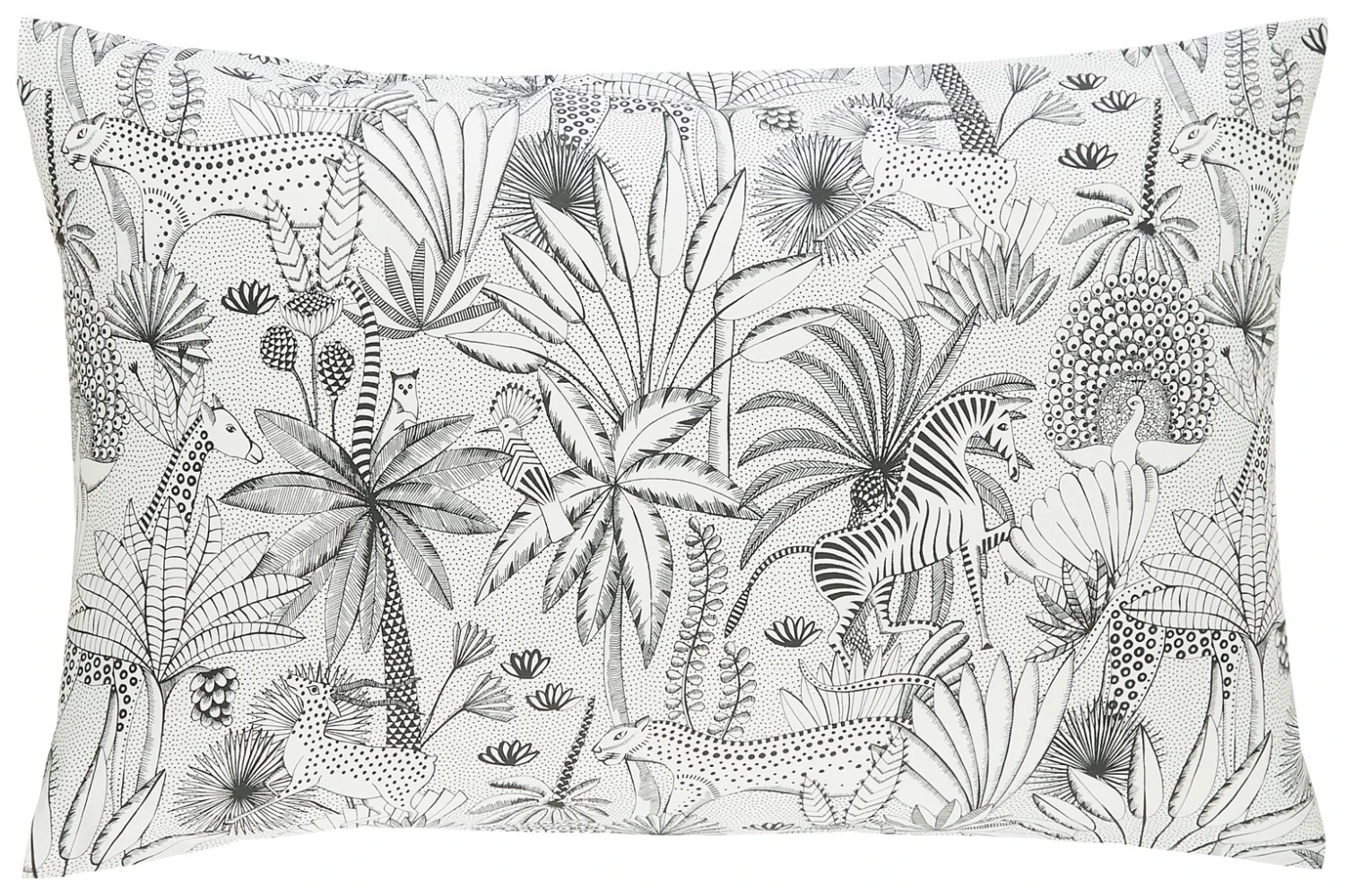 Habitat Cotton Jungle Black & White Bedding Set - Single 8 Habitat Cotton Jungle Black & White Bedding Set - Single - Image 6