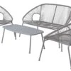 Habitat Nordic Spring 4 Seater Patio Set - Grey -Bedding Promotion Store 9409468 R Z001A
