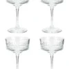 Habitat Pressed Set Of 4 Champagne Coupe Glasses 2 Habitat Pressed Set Of 4 Champagne Coupe Glasses -Bedding Promotion Store 9410172 R Z001A