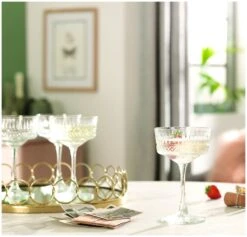 Habitat Pressed Set Of 4 Champagne Coupe Glasses 15 Habitat Pressed Set Of 4 Champagne Coupe Glasses -Bedding Promotion Store 9410172 R Z003C