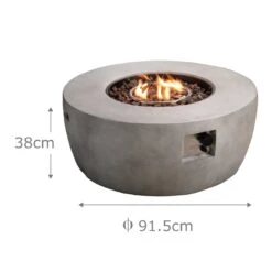 Teamson Home HF36501AA UK Gas Fire Pit With Cover -Bedding Promotion Store 9410244 R Z003A