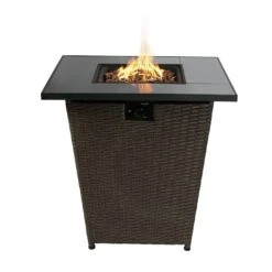 Teamson Home HF30200AA UK Gas Fire Pit With Cover 15 Teamson Home HF30200AA UK Gas Fire Pit With Cover -Bedding Promotion Store 9410536 R Z004A